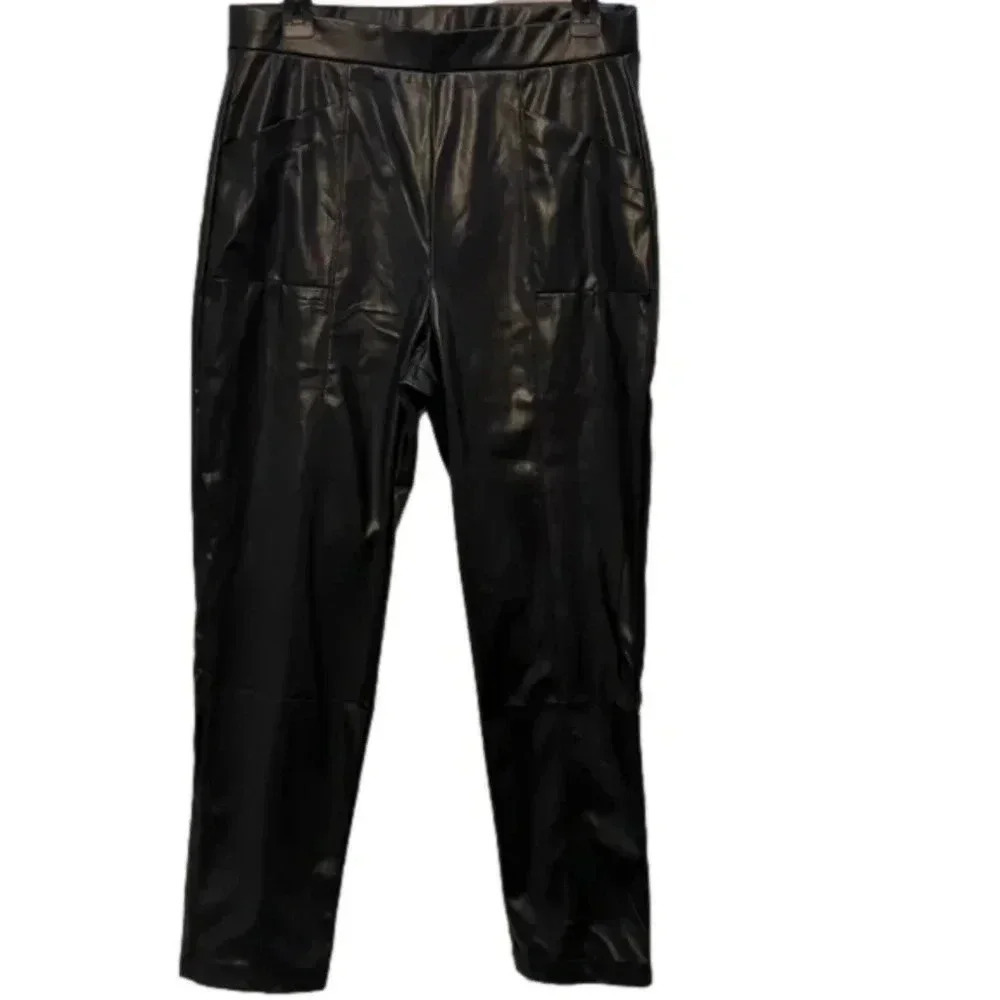 H by Halston women's faux leather pants